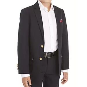 Izod Boys Basic Stretch Blazer, Navy